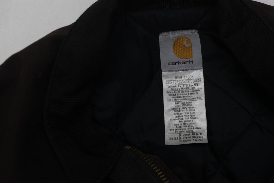Mens Carhartt C26 DKB Duck Traditional Coat Corduroy Collar Jacket