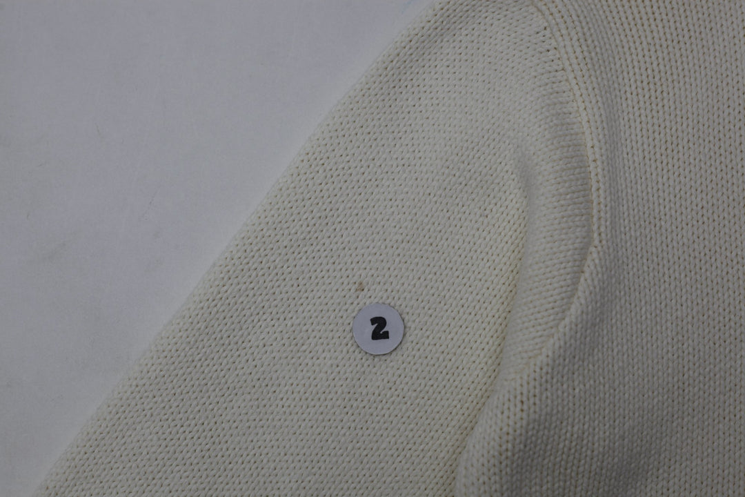 Vintage Polo Sport Ralph Lauren Flag 100 Cotton Crewneck Sweater Cream L | Migration_Jumper & Knitwear RL Col | Fashion Rerun