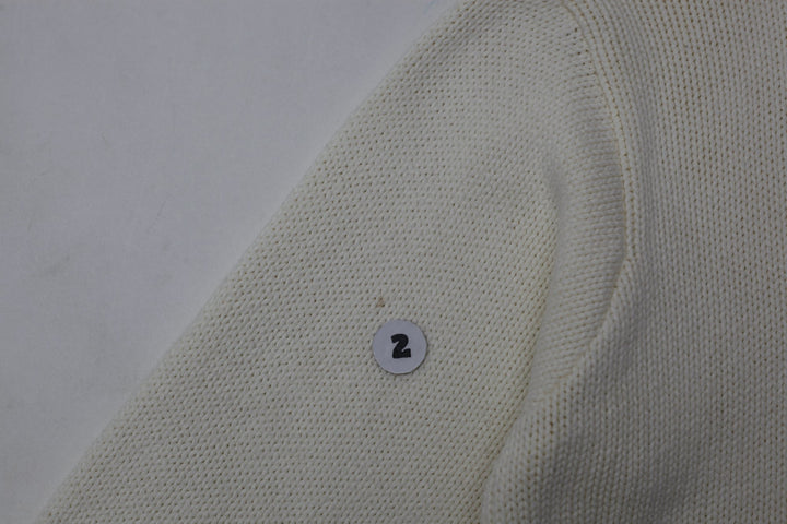 Vintage Polo Sport Ralph Lauren Flag 100 Cotton Crewneck Sweater Cream L | Migration_Jumper & Knitwear RL Col | Fashion Rerun