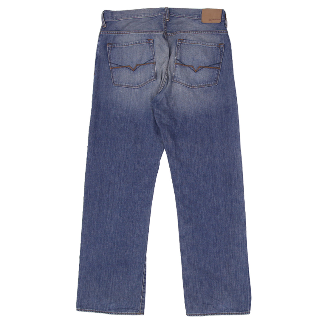 Mens Guess Button Fly Straight Leg Jeans