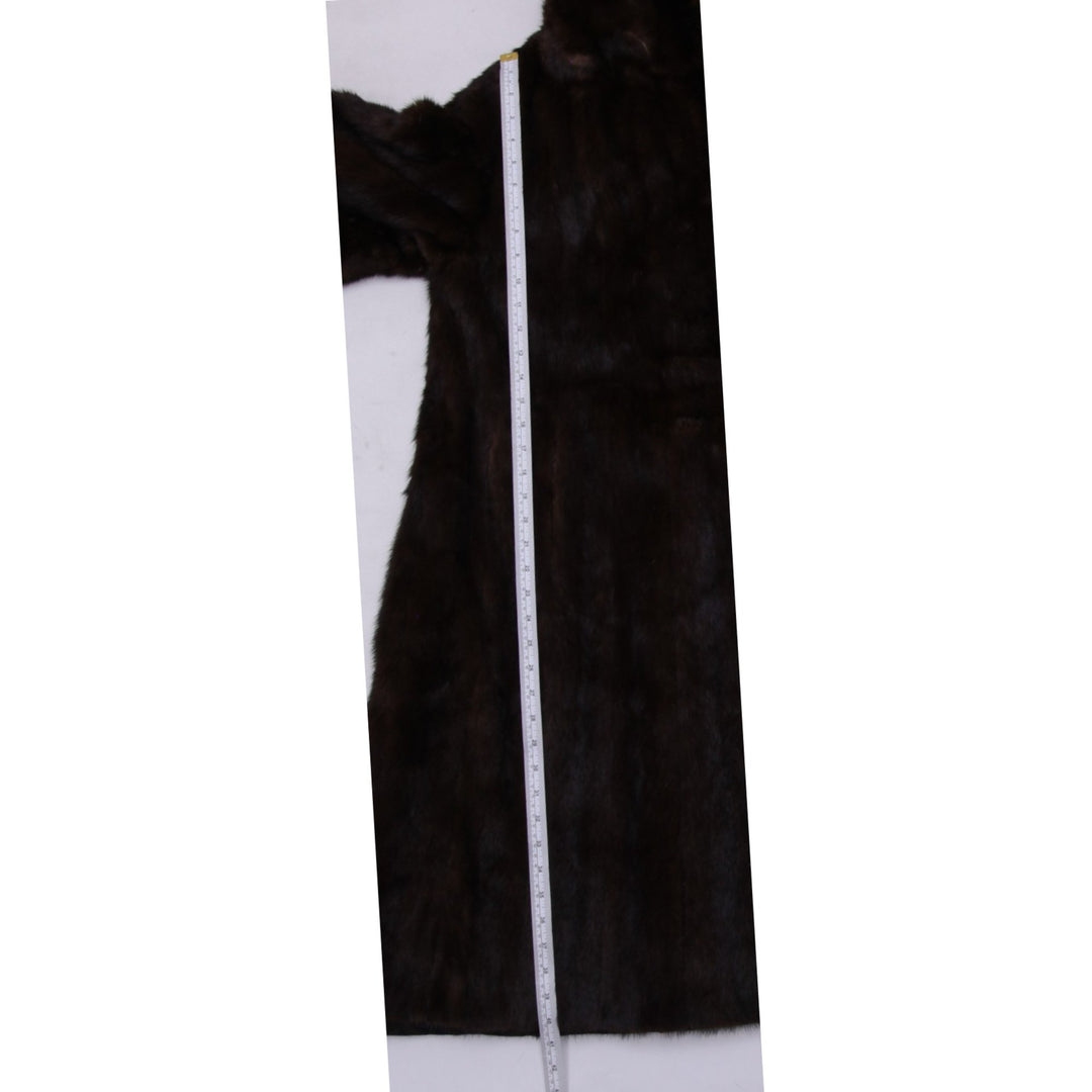 Authentic Pre-Loved Luxurious Helen Smith Mahogany Mink Cape with Oversized Hood