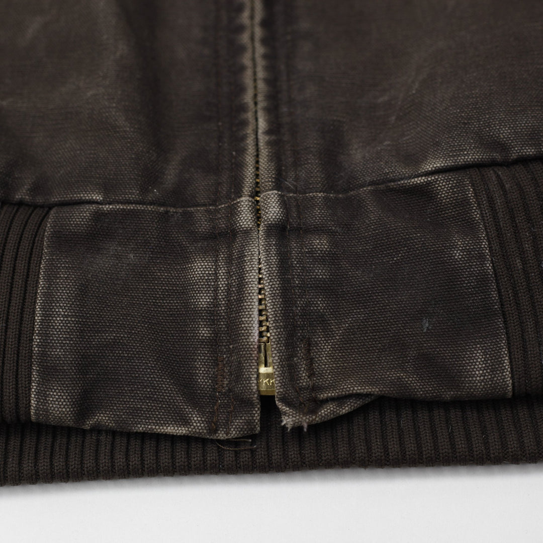 Mens Carhartt J130 DKB Sandstone Active Hooded Jacket Size L