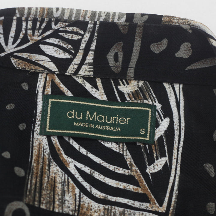 Vintage Du Maurier Shirt-Bold Geometric Abstract Pattern, Made in Australia Size S - Fashion Rerun Vintage Migration_Shirt