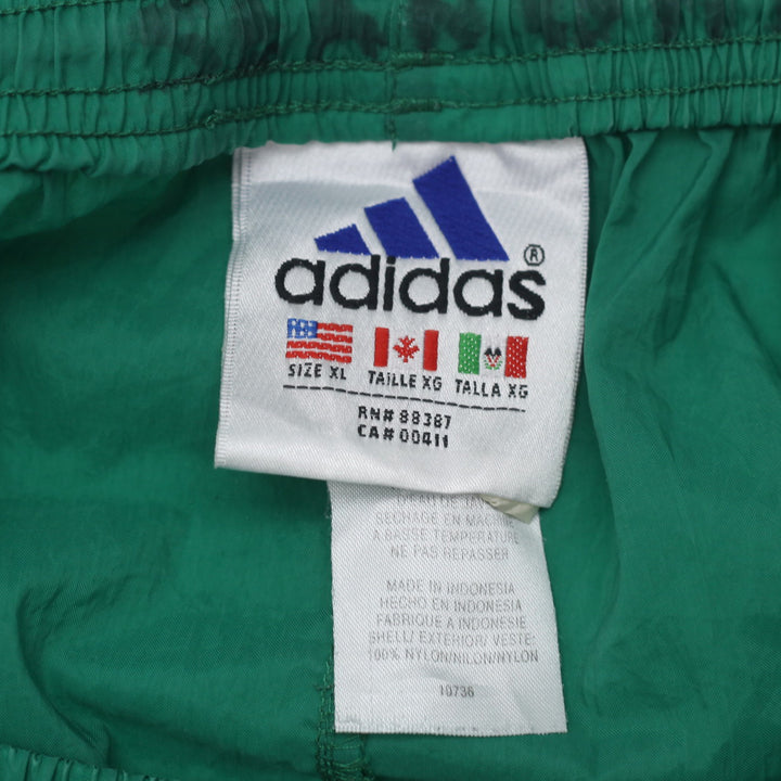 Vintage Adidas Embroidered Black Stripes Nylon Green Shorts - Fashion Rerun Vintage Migration_Shorts