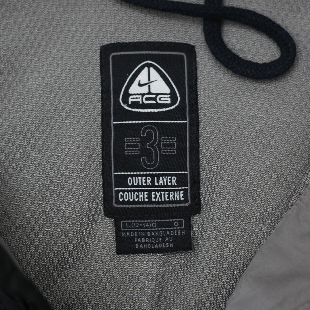 Rare Vintage NIKE ACG 3 Outer Layer Quilted Puffer Jacket 2000s Black Ladies L | Migration_Jackets - Back Vie | Fashion Rerun