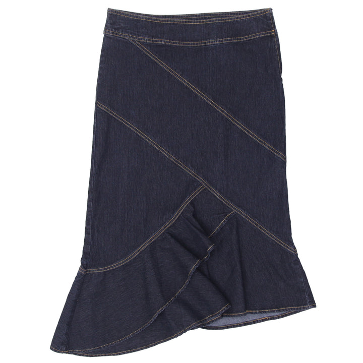 Y2K Bisou Bisou Denim Ruffle Skirt - Fashion Rerun Vintage Migration_Skirt