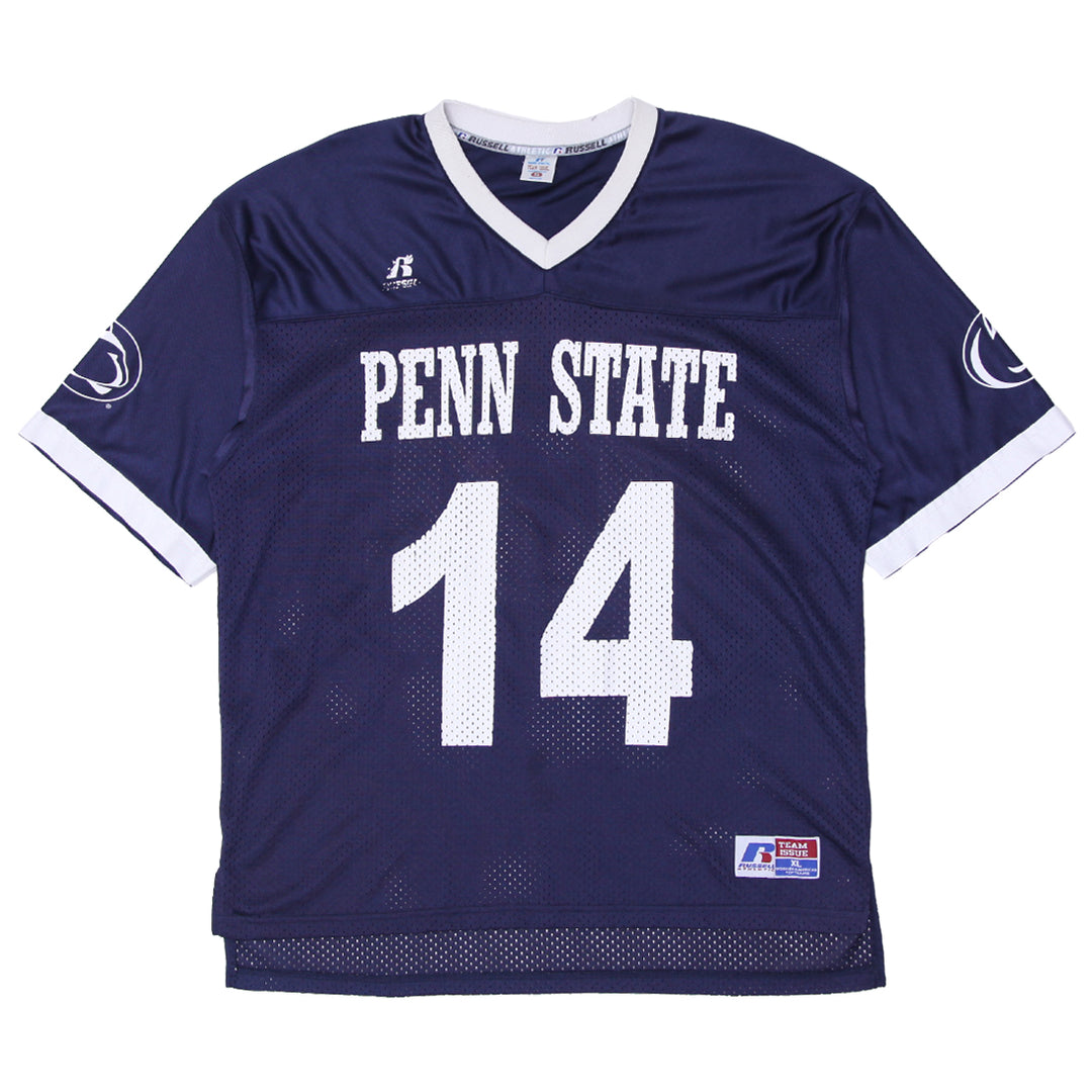 penn state football gear Shop Vintage Russell Athletic Team Issue Penn State 14 Football Jersey XL