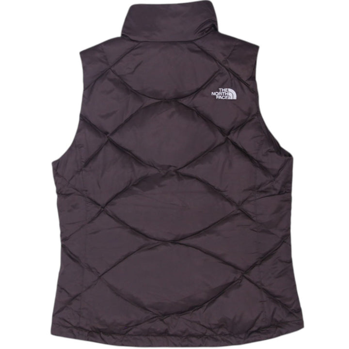 Ladies The North Face 550 Puffer Vest Brown Quilted Sleeveless Warm S