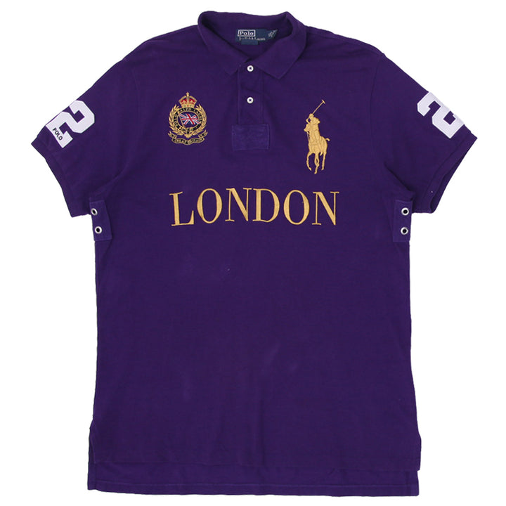 Mens Ralph Lauren Big Pony Great Britain London Polo Custom Fit T-Shirt