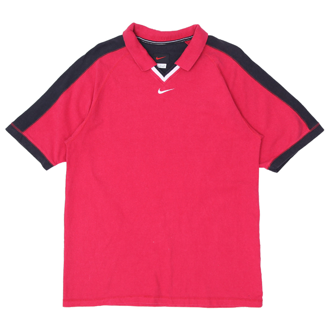Shop Vintage Nike 90's Center Swoosh Embroidered Polo T-Shirt