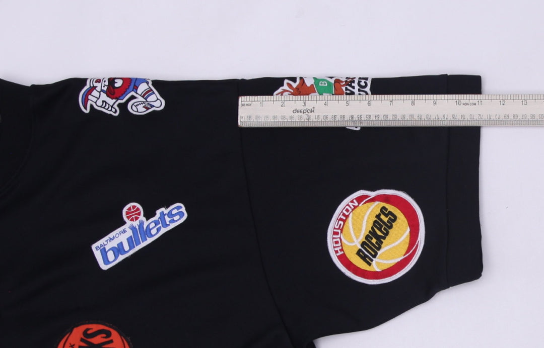 Vintage 2000s Majestic NBA Jersey Team Logo Patches Shirt Size XXL | Migration_Jersey - View 8 | Fashion Rerun