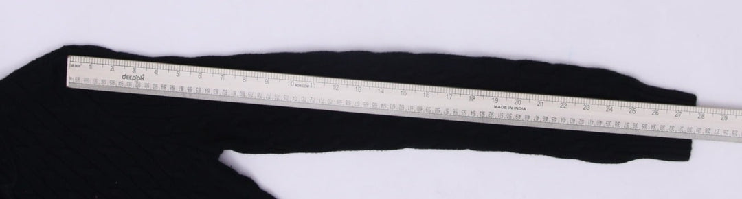 Vintage Ladies Ralph Lauren Sports Cable Knit Zipper Hoodie XL | Migration_Hoodies RL Collection - View 6 | Fashion Rerun