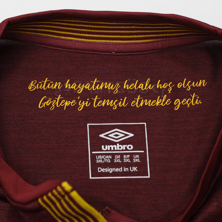 2021-2022 Umbro Goztepe FC Soccer Jersey Size 3XL | Migration_Jerseys - Back View | Fashion Rerun