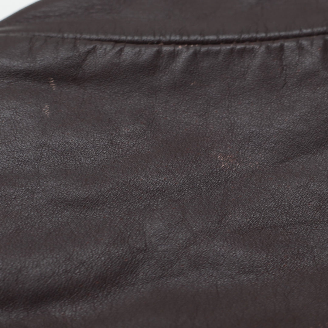 Vintage McMaster University Full Leather Varsity Jacket Size 46