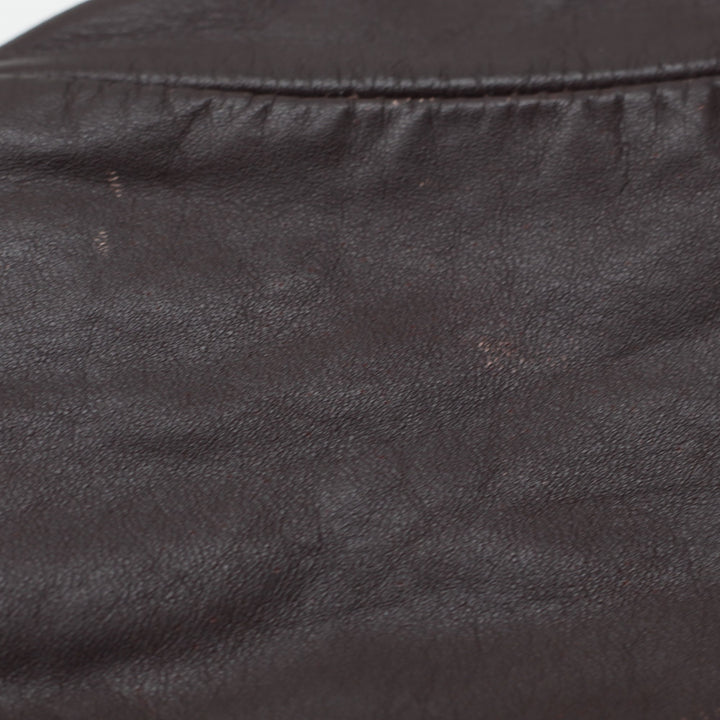 Vintage McMaster University Full Leather Varsity Jacket Size 46