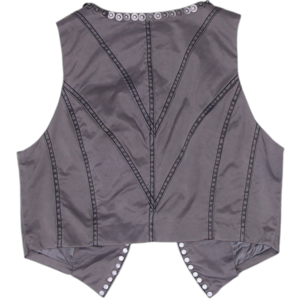 Y2K Snap-Front Vest Size M | Migration_Y2K Tops - Side View | Fashion Rerun