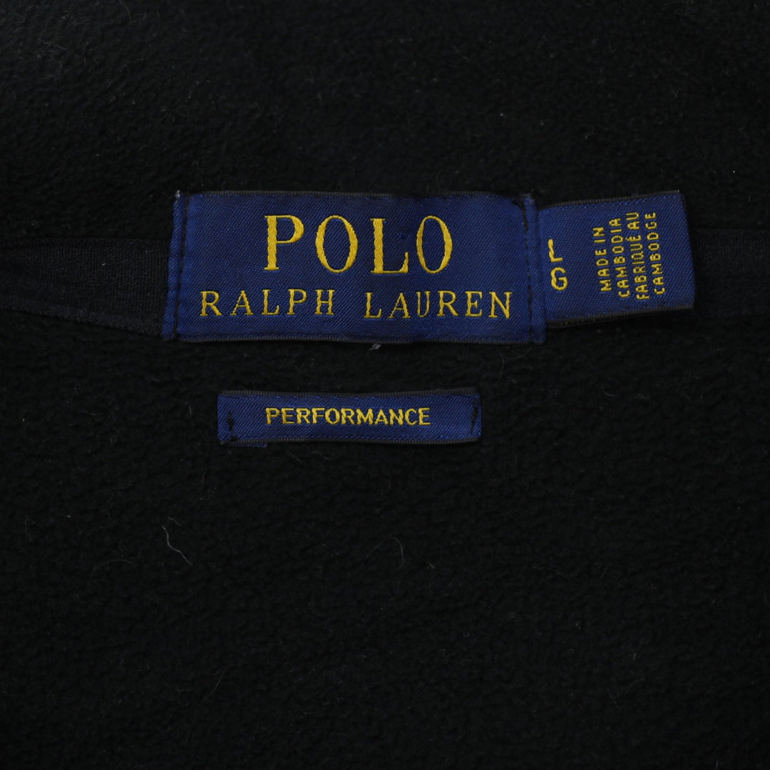 Mens Polo Ralph Lauren Performance Black Fleece Quarter Zip Sweater L | Migration_Jumper & Knitwear RL Collec | Fashion Rerun