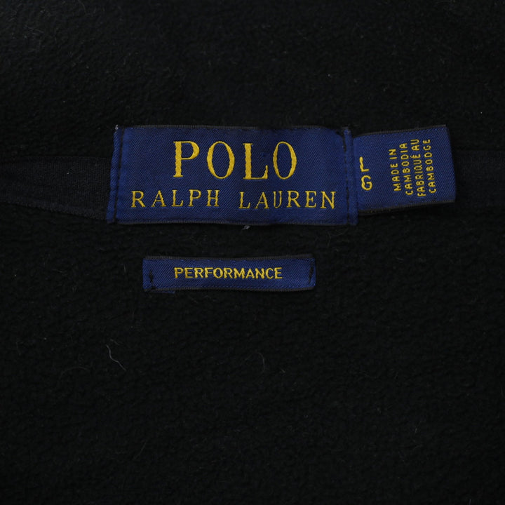 Mens Polo Ralph Lauren Performance Black Fleece Quarter Zip Sweater L | Migration_Jumper & Knitwear RL Collec | Fashion Rerun