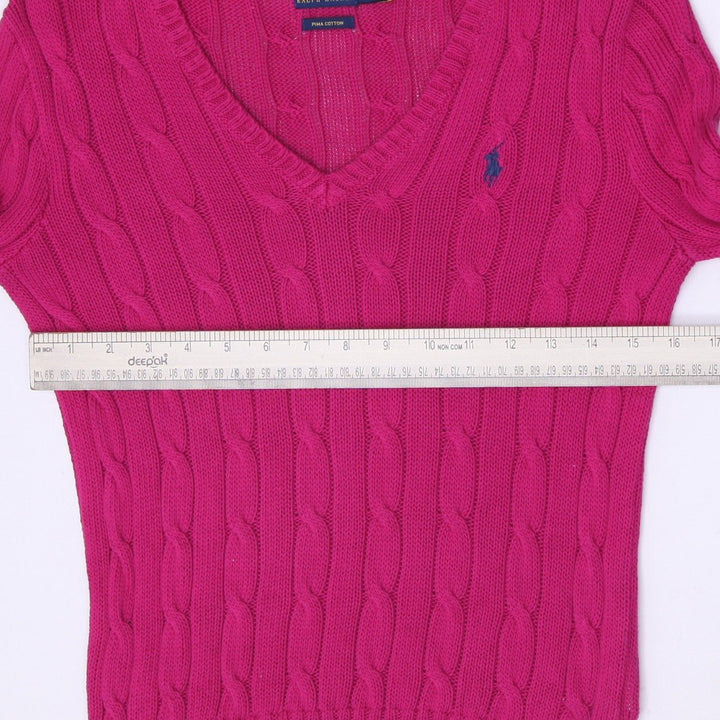 Ladies Ralph Lauren Pima Cotton Cable Knit Sweater Size S
