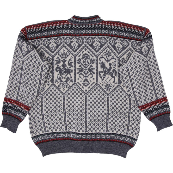 Vintage 1994 Dale of Norway Lillehammer Gray Wool Sweater