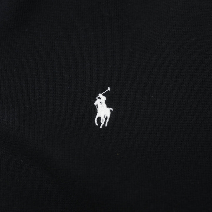 Mens Polo Ralph Lauren Black Quarter Zip Sweater Size M