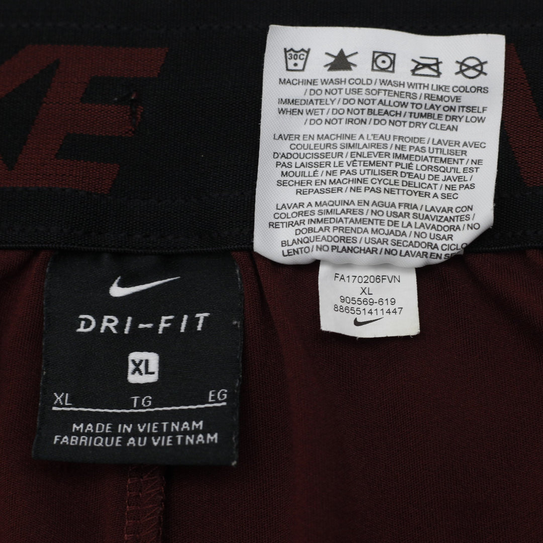 Mens Nike Fly Dri-FIT Training Shorts Night Maroon Gym Athletic Size XL