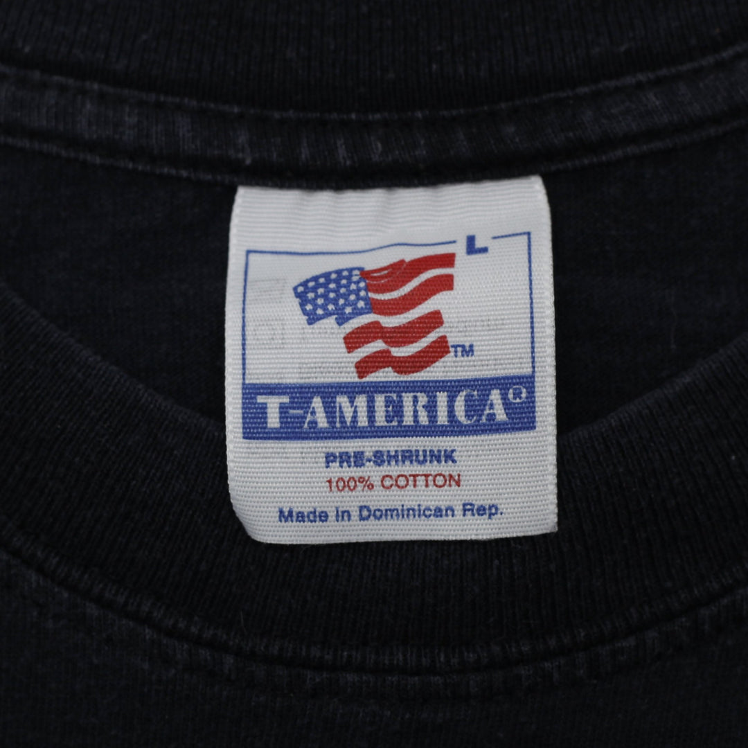 Vintage 90s Boston World Tour Graphic Spaceships T-Shirt | Migration_T-Shirts - Back View | Fashion Rerun