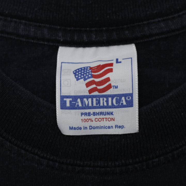 Vintage 90s Boston World Tour Graphic Spaceships T-Shirt | Migration_T-Shirts - Back View | Fashion Rerun