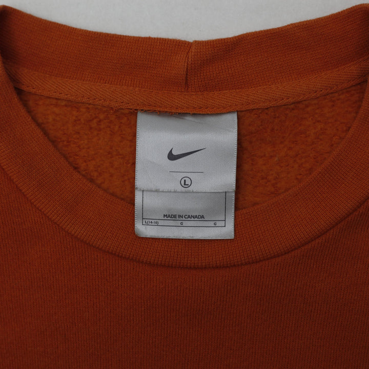 Vintage Ladies 90s Embroidered Nike Swoosh Logo Sweatshirt Size L | Migration_Hoodies & Sweatshirts - Back Vi | Fashion Rerun