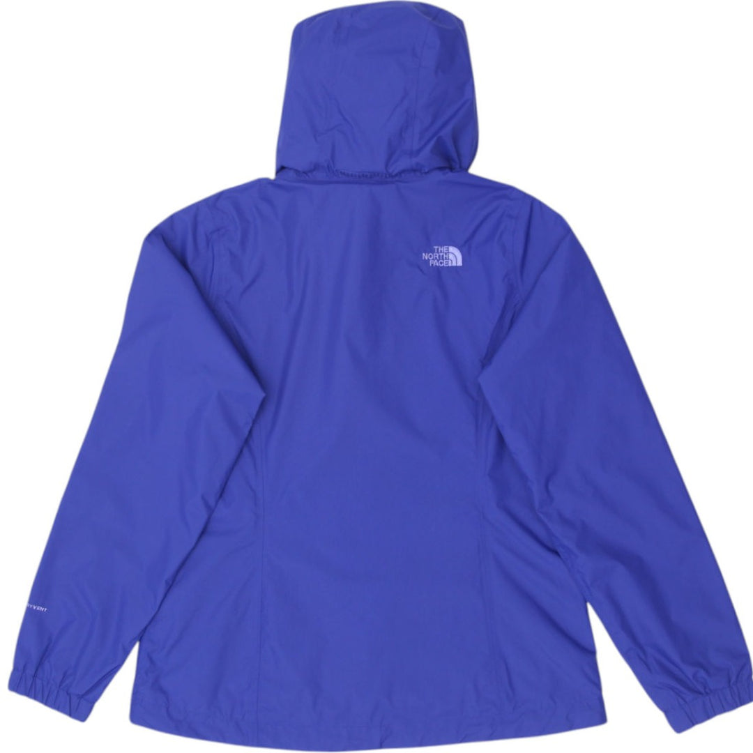 Ladies The North Face Rain Coat Blue Hooded Waterproof Jacket | Migration_Jackets - Side View | Fashion Rerun