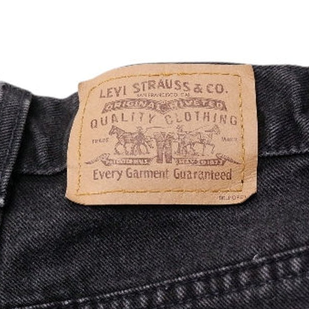 Vintage Mens Levi's 506 Black Jeans Straight Fit Denim