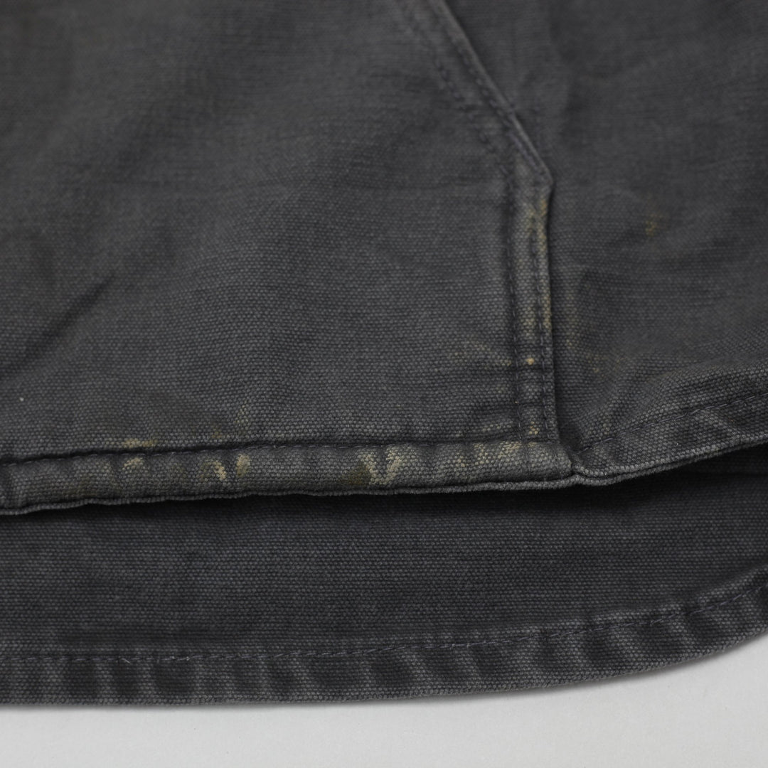 Vintage Carhartt V33 GVL Sandstone Duck Sherpa-Lined Vest Gravel Gray XL Regular