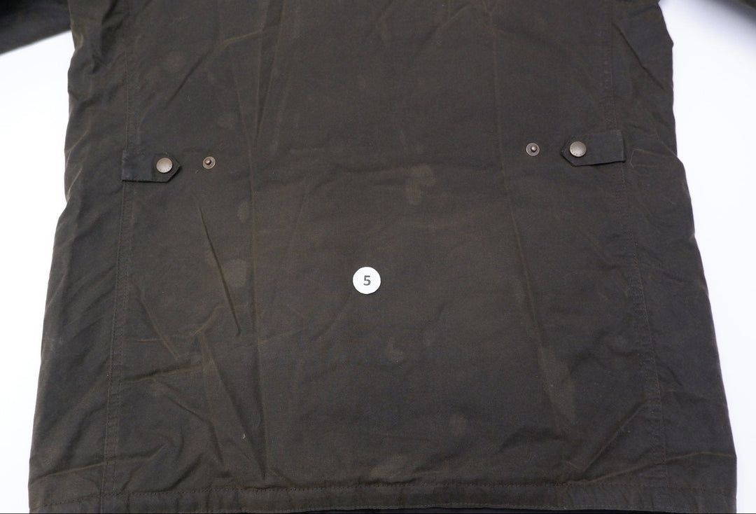 Mens Barbour Hartlington Wax Button Jacket Olive | Migration_Jackets UAENAT20 - View 10 | Fashion Rerun