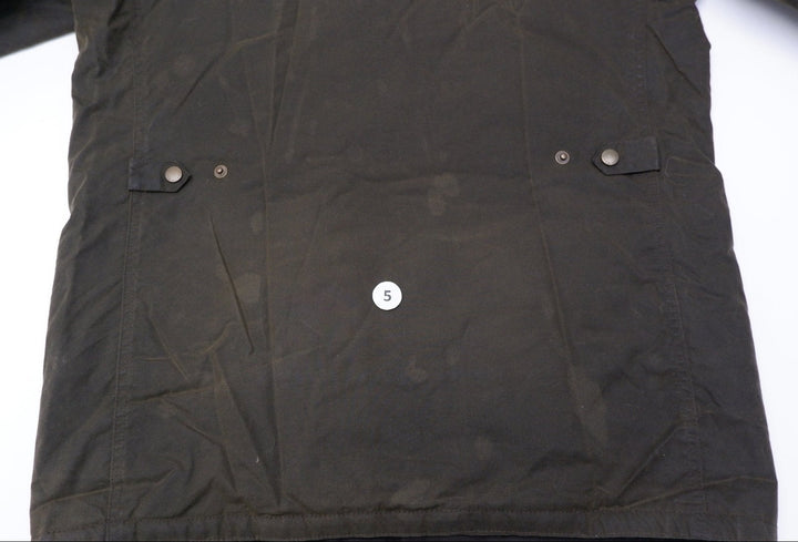 Mens Barbour Hartlington Wax Button Jacket Olive | Migration_Jackets UAENAT20 - View 10 | Fashion Rerun