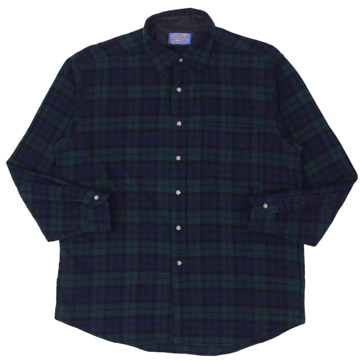Vintage Pendleton Black Watch Plaid Wool Shirt Size Large Made in USA - Fashion Rerun Vintage Migration_Shirt