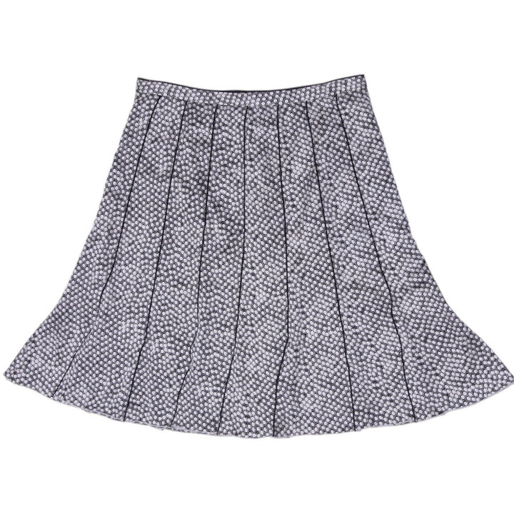 Y2K Ladies Korinna Petite Monochrome Geometric A-Line Skirt Size 14