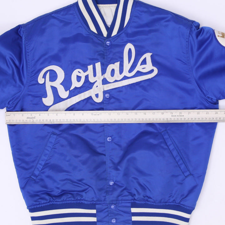 Vintage 1980s MLB Kansas City Royals Starter Satin Bomber Jacket Size L