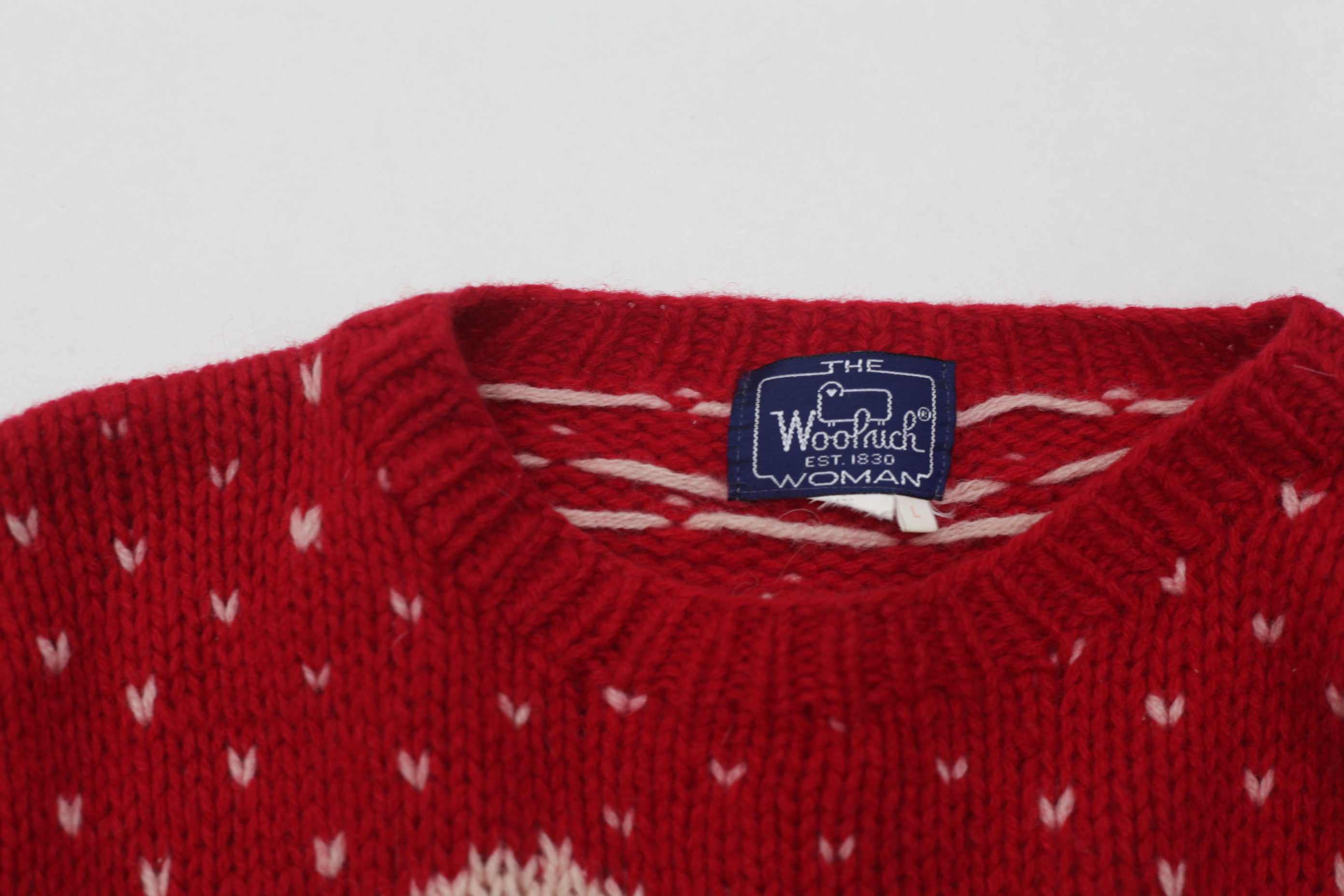Shop Woolrich Sweater Women Red Pullover Knit Penguin Winter