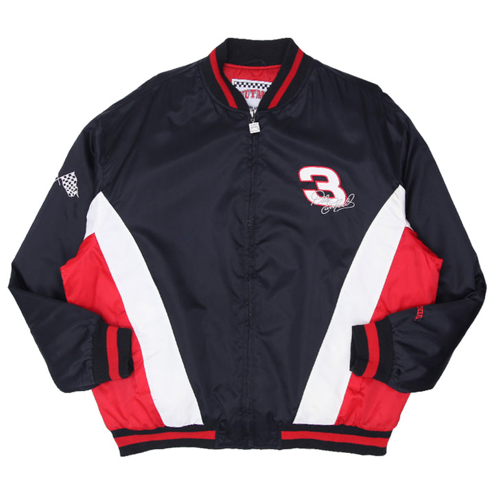 Mens Nutmeg Dale Earnhardt 3 Nascar Full Zip Quilted Lined Jacket - Fashion Rerun Vintage Migration_Jacket