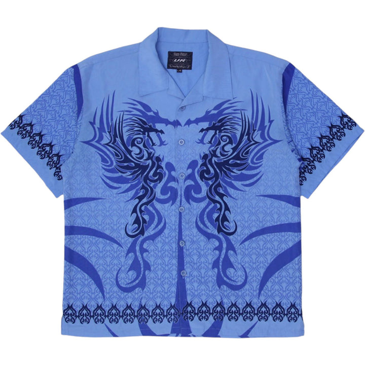 Mens Urban Rags Clothing Inc. Japanese Dragon Crazy Short Sleeve Shirt