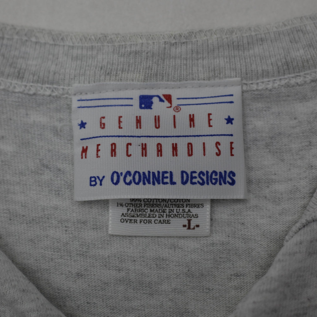 Vintage 90's Yankees Henley T-Shirt Made in USA Size L | Migration_T-Shirts - Back View | Fashion Rerun
