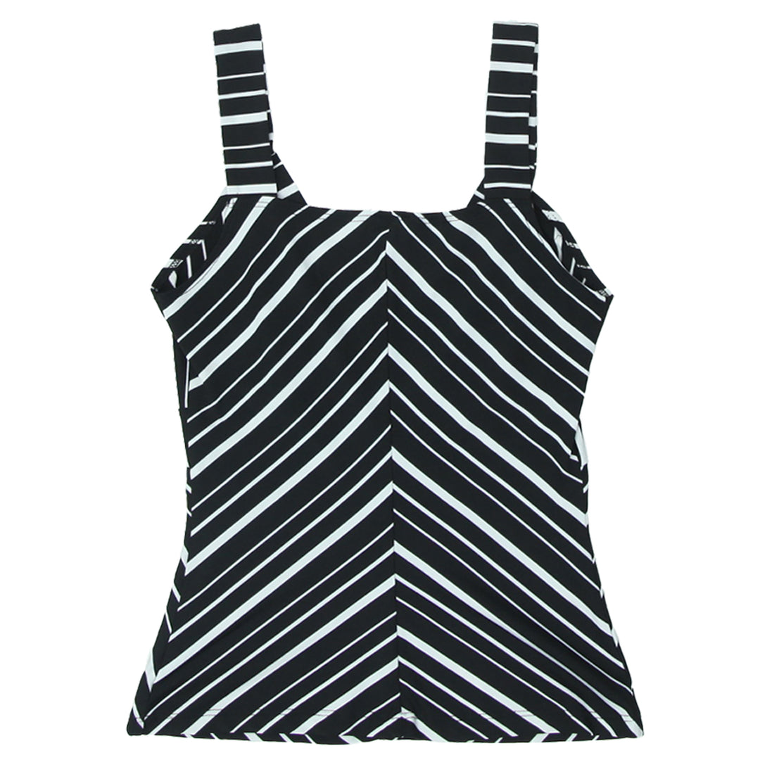 Y2K Le Chateau Black & White Strappy Top - Fashion Rerun Vintage Migration_Tops