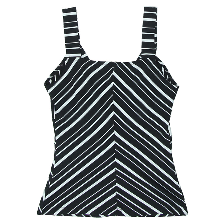 Y2K Le Chateau Black & White Strappy Top - Fashion Rerun Vintage Migration_Tops
