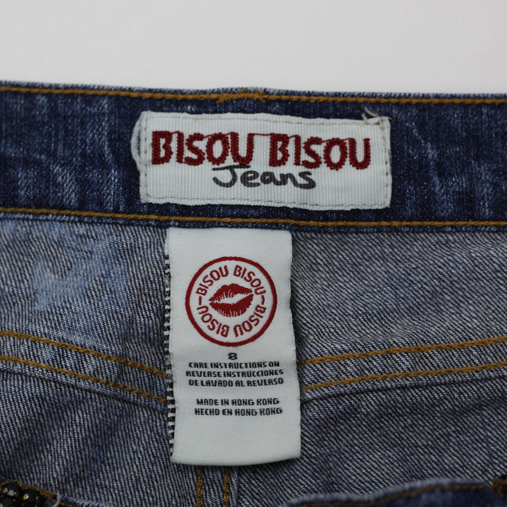 Y2K Ladies Bisou Bisou Flare Denim Jeans Size 8