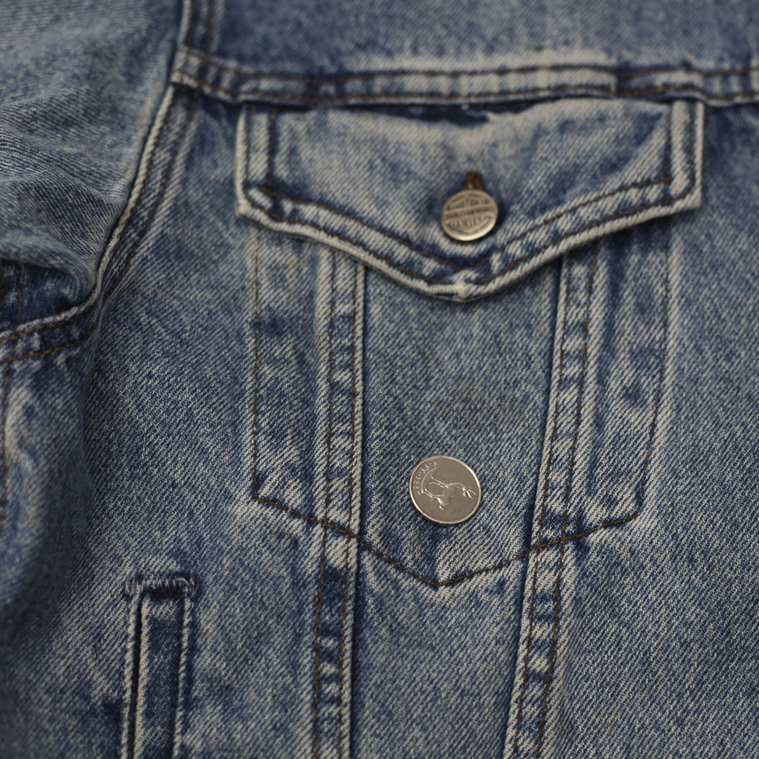 Vintage Harley Davidson Ladies Denim Jacket Size Small - Fashion Rerun Vintage Migration_Jacket