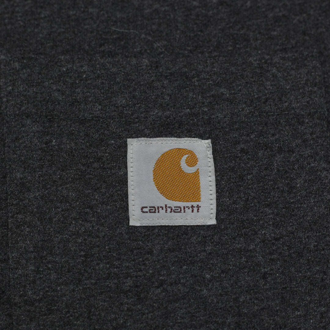 Mens Carhartt K87 Loose Fit Heavyweight Pocket T-Shirt Dark Heather Charcoal XL