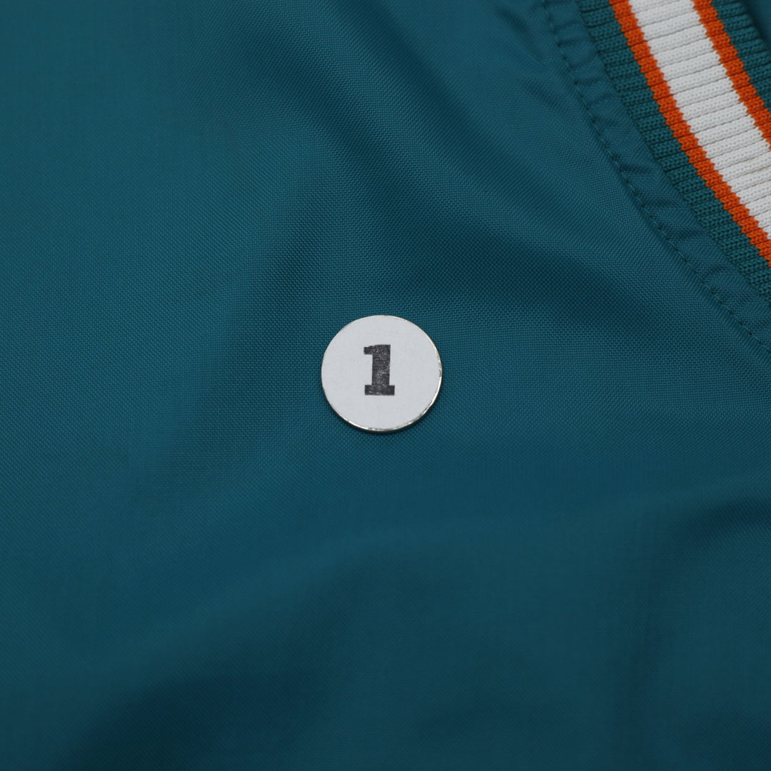 Vintage 1996 Starter Miami Dolphins Dan Marino 13 V-Neck Jacket Sz L