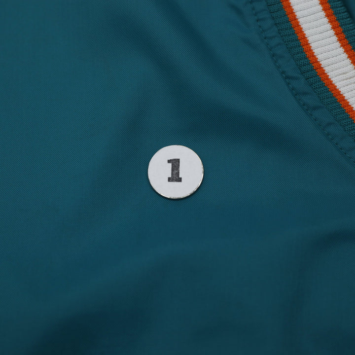 Vintage 1996 Starter Miami Dolphins Dan Marino 13 V-Neck Jacket Sz L
