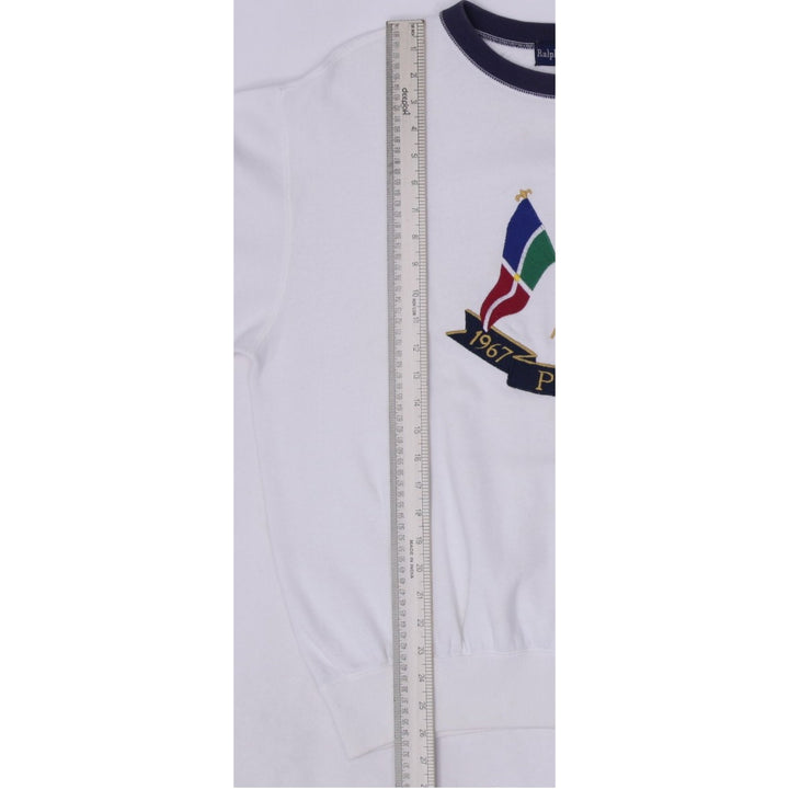 Vintage Ralph Lauren Polo Sweater White Logo Graphic
