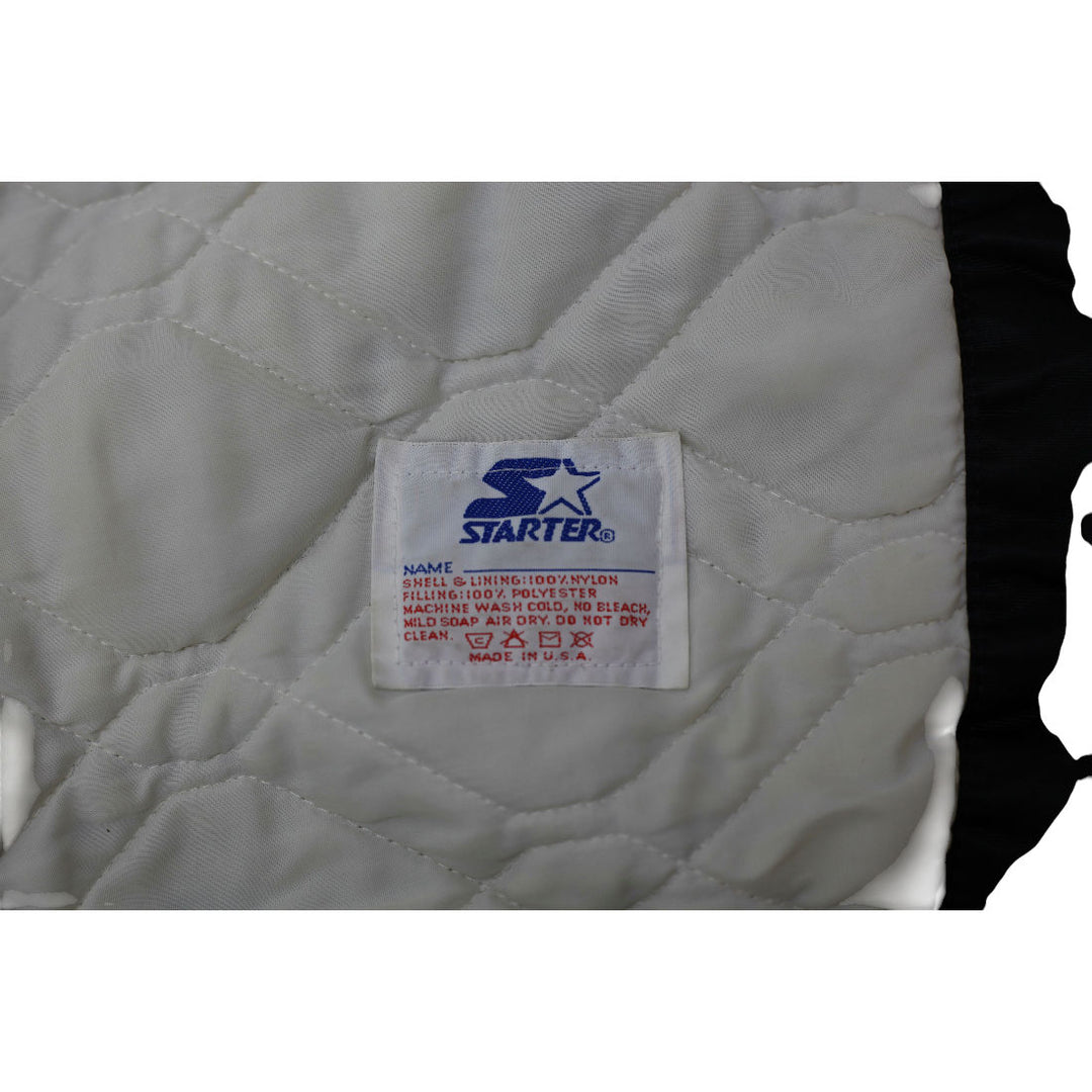 Vintage 90s Starter Chicago White Sox Bomber Jacket Made in USA Size L | Migration_Jackets - Detail View | Fashion Rerun